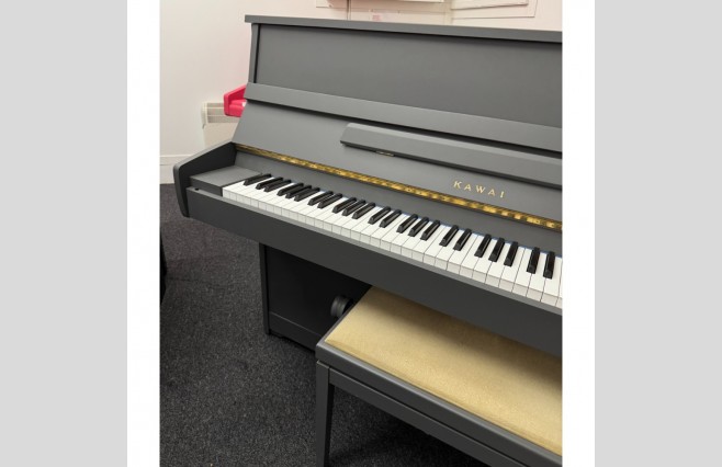 Kawai Smudge Grey CE-8 Upright Piano, Used - All Inclusive Premium Package (SN:K1000536) - Image 4
